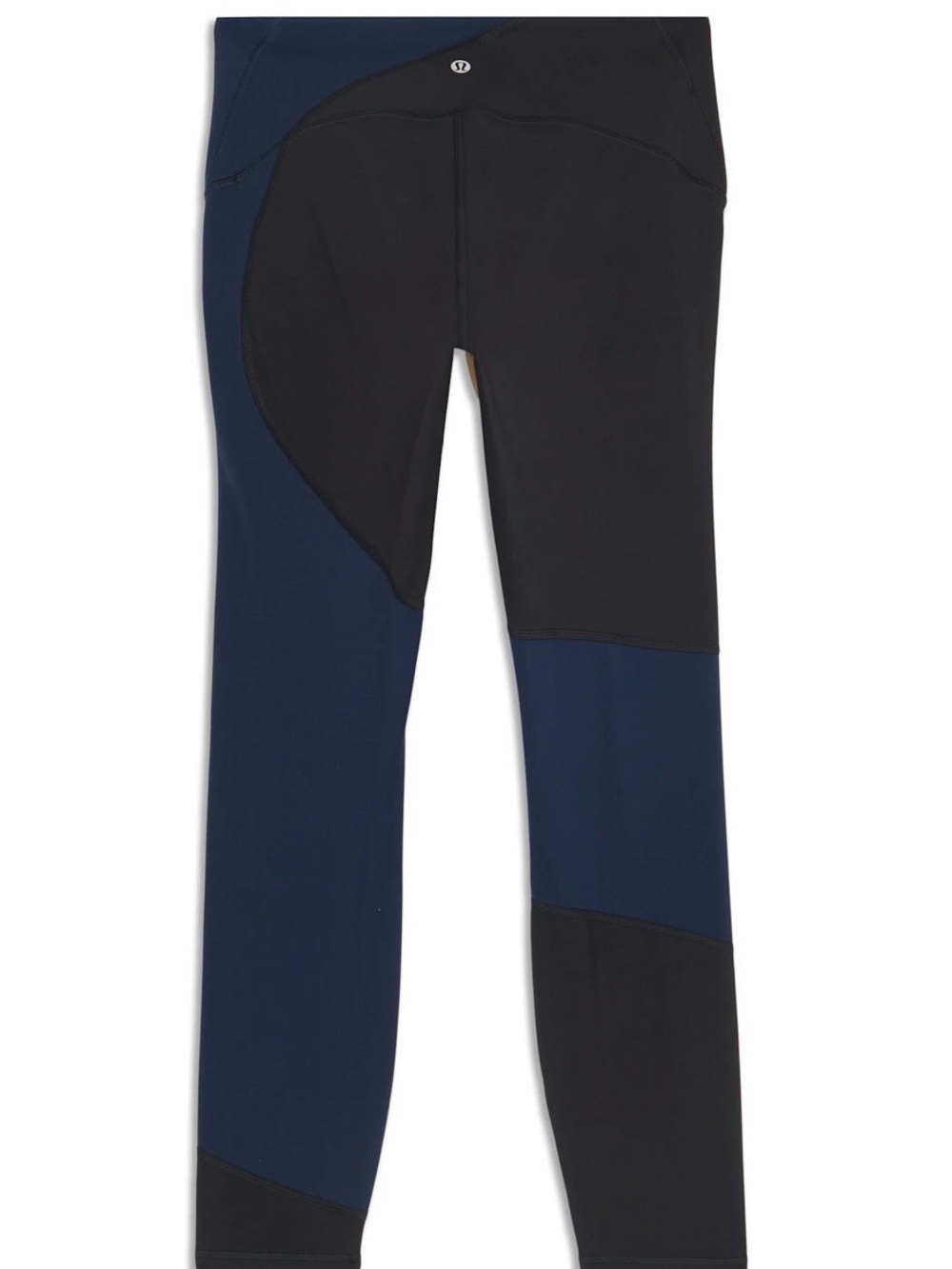 lululemon athletica Nulu Black & Navy High-Rise Colorblock Leggings - size 4 - Picture 7 of 7